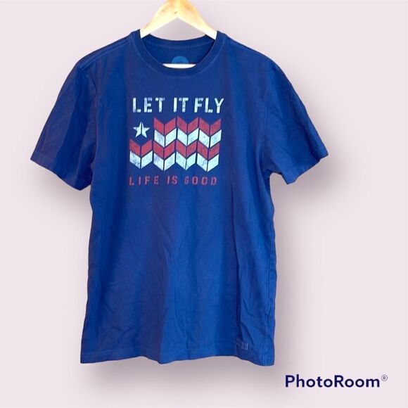 LIFE IS GOOD Let It Fly Tee - Picture 1 of 10